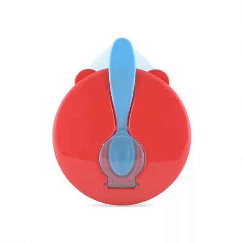 Baby care etető tál + kanál - blue