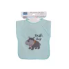 Baby Care hímzett hosszú ujjú pamut előke - Boy