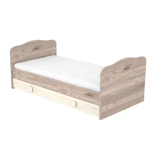Timba Viki 70x140-es Átalakítható gyermekágy ágyneműtartóval - Krém-fűz