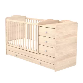   Timba Niki 3 Fiókos Kombinált kiságy (60x120-as) - Borostyán