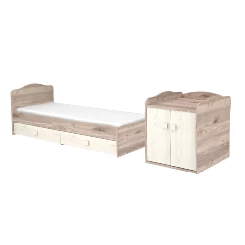 Timba Viki Maxi Kombi 2 Ajtós (70x120-as) - Krém-fűz