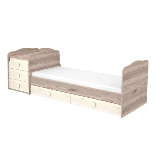 Timba Viki Maxi Kombi 5 Fiókos (70x120-as) - Krém-fűz