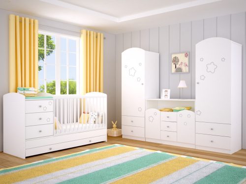 Timba Félix 1000-es duplapolcos falipolc - Fehér