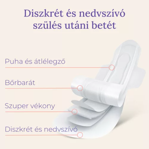Lansinoh diszkrét és nedvszívó szülés utáni betét 2. héttől 12db