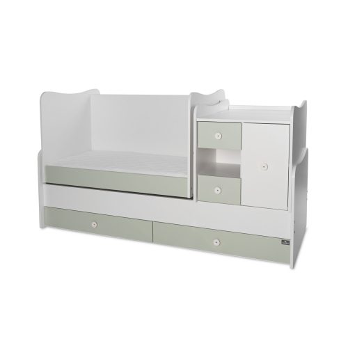 Lorelli MiniMax kombi ágy 72x190 - White / Milky Green