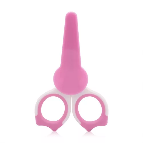 Baby Care Körömvágó olló védőtokkal - Blush Pink