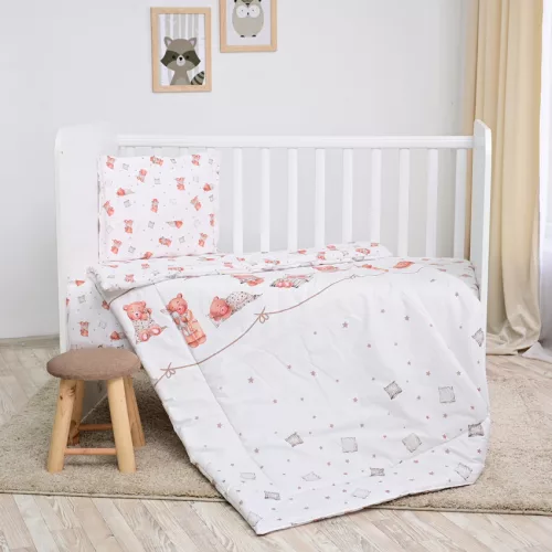 Lorelli 4 részes ágynemű garnitúra - Bears & Pillows Beige