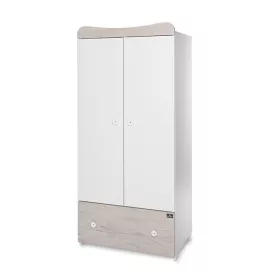   Lorelli Exclusive szekrény - White & Light Oak / Fehér & Világos Tölgy NEW