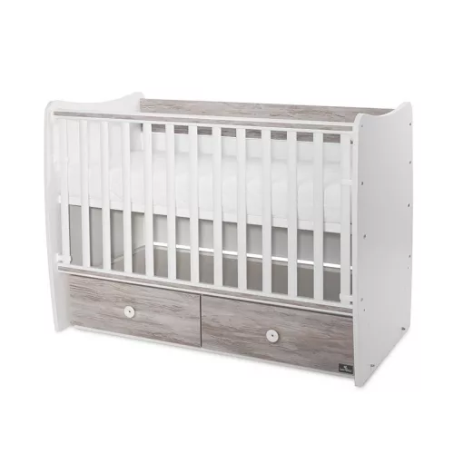 Lorelli Matrix kiságy 60x120 - White Artwood 2Box