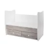 Lorelli Matrix kiságy 60x120 - White Artwood 2Box
