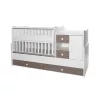 Lorelli MiniMax kombi ágy 190x72 - White Coffe New