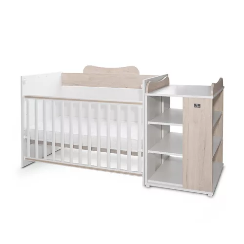 Lorelli Multi kombi ágy 190x72 - White Light Oak