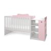 Lorelli Multi kombi ágy 190x72 - White Orchid Pink