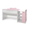 Lorelli Multi kombi ágy 190x72 - White Orchid Pink
