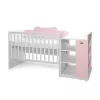 Lorelli Multi kombi ágy 190x72 - White Orchid Pink