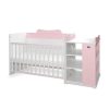 Lorelli Multi kombi ágy 190x72 - White Orchid Pink