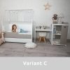 Lorelli Multi kombi ágy 190x72 - White Orchid Pink