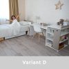 Lorelli Multi kombi ágy 190x72 - White Orchid Pink