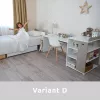 Lorelli Multi kombi ágy 190x72 - White Orchid Pink