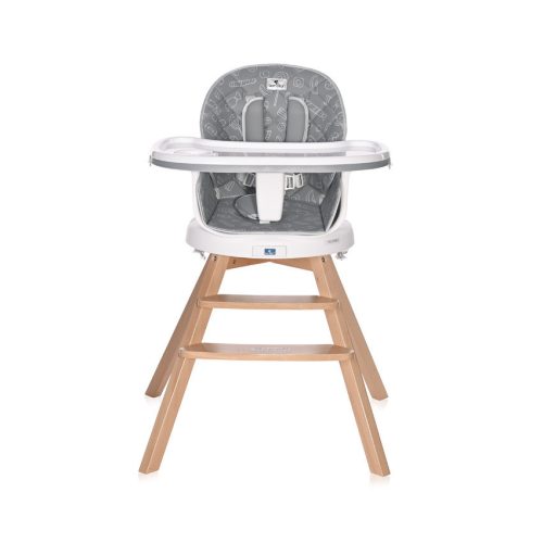 Lorelli Napoli forgatható etetőszék - Grey candy