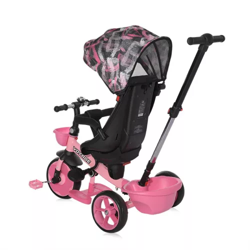 Lorelli Voyage tricikli - Pink Grunge