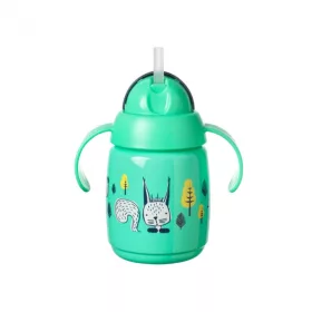   Tommee Tippee Superstar training straw szívószálas pohár zöld 300ml