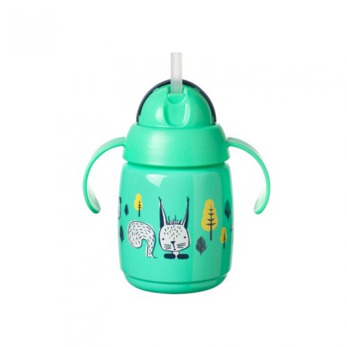 Tommee Tippee Superstar training straw szívószálas pohár zöld 300ml