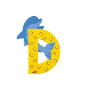 Sevi fa betűk - D - sárga Delfin