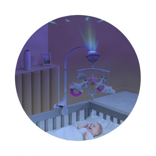 Chipolino Projektoros zenélő forgó - Unicorn