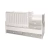 Lorelli Combo kombi ágy 70x170 - White Artwood