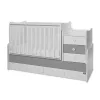 Lorelli Maxi Plus kombi ágy 70x160 - White/Stone Grey ÚJ