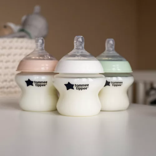 Tommee Tippee Closer to Nature cumisüveg 3 x 150 ml, pasztell