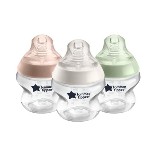 Tommee Tippee Closer to Nature cumisüveg 3 x 150 ml, pasztell