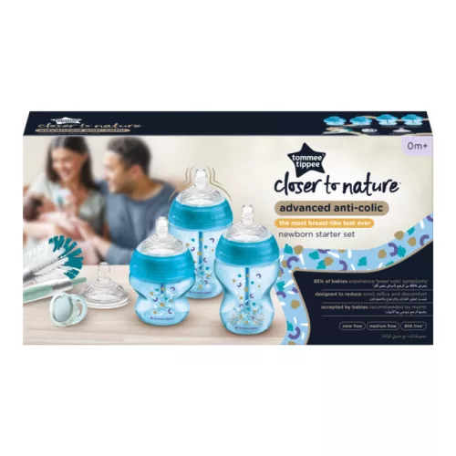 Tommee Tippee Advanced Anti-Colic újszülött cumisüveg szett, kék