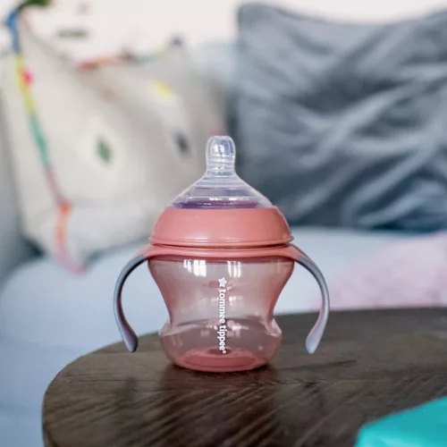 Tommee Tippee Closer to Nature transition cup tanulópohár rózsaszín, 150 ml