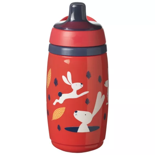 Tommee Tippee Superstar insulatated sportee sportkupakos hőtartó pohár, piros, 266 ml