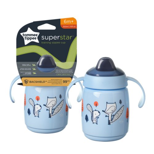 Tommee Tippee Superstar training sippee csőrös pohár, kék, 300 ml