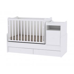 Lorelli Trend PLUS kombi ágy 70x165 - Trió White / Fehér