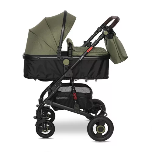 Lorelli Alba multifunkciós babakocsi + adapter - Premium Loden Green