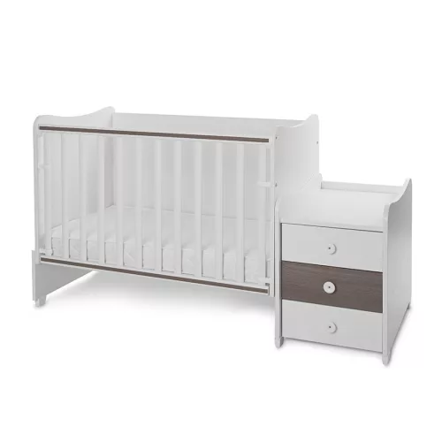 Lorelli Maxi Plus kombi ágy 70x160 - White & Caffe ÚJ
