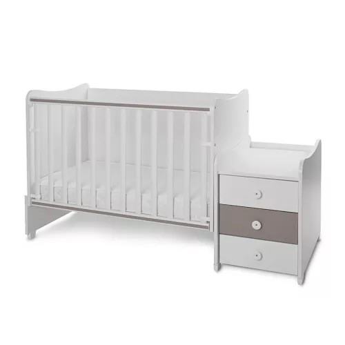 Lorelli Maxi Plus kombi ágy 70x160 - White & String ÚJ