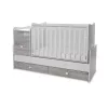 Lorelli Trend PLUS kombi ágy 70x165 - White & Artwood ÚJ