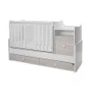 Lorelli Trend PLUS kombi ágy 70x165 - White & Light Oak ÚJ