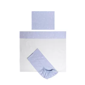   Lorelli Tiny Dream Trio ágynemű garnitúra 60x120 - Train Blue