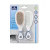Baby Care Fésű és hajkefe természetes sörtékkel - moonlight blue