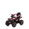 Chipolino ATV bébitaxi tolókarral és kupolával - White/pink