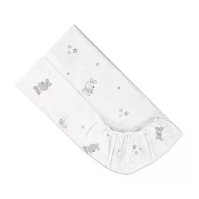 Lorelli gumis lepedő 60x120 + 15cm - Little Rabbits Grey
