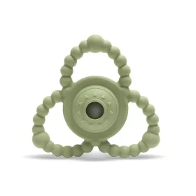   Lorelli Természetes szilikon csörgő-rágóka - Fresh Green