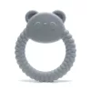 Lorelli Panda természetes szilikon rágóka - Grey
