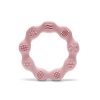 Lorelli Természetes szilikon rágóka karika - Deep Pink